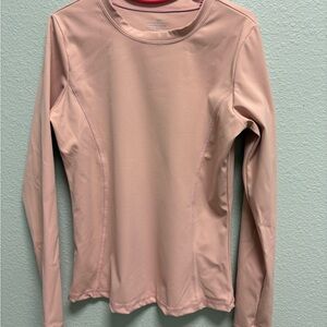 Girls' Lightweight Long Sleeve Crew - Blush Pink